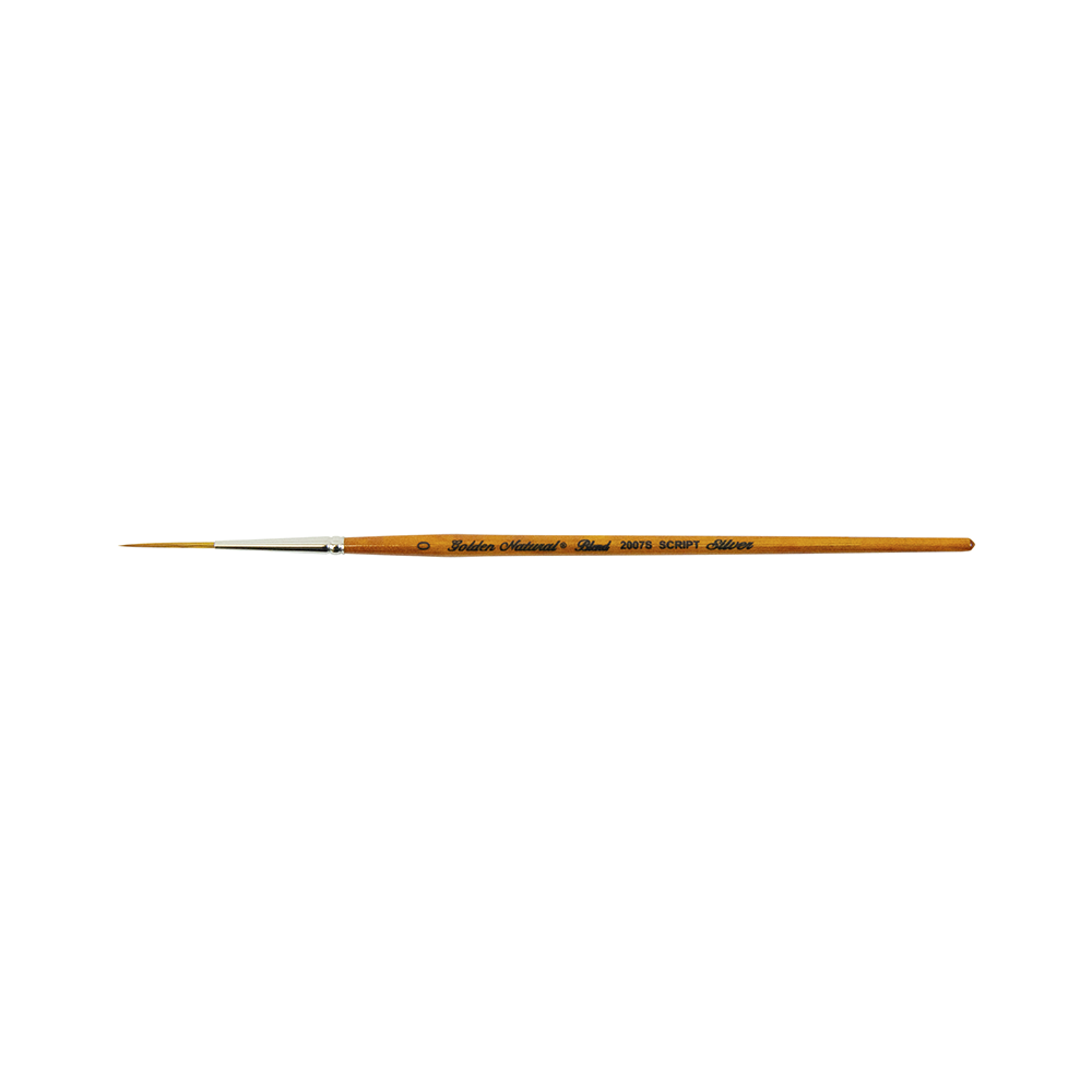 Golden Natural® Script Liner Paintbrush | Short Handle | 2007S - Size 0
