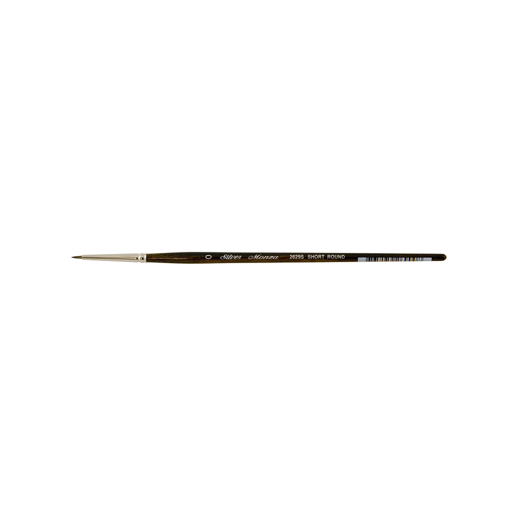 Monza® Short Round Paintbrush | Short Handle | 2629S - Size 0
