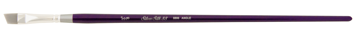 Silver Silk 88® Angle Paintbrush | Long Handle | 8806 - Size 3/8 in