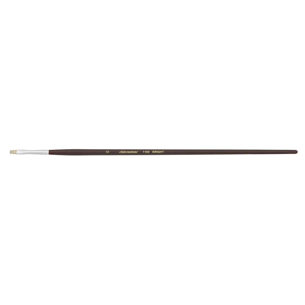 Silverstone® Bright Paintbrush | Long Handle | 1102 - Size 0