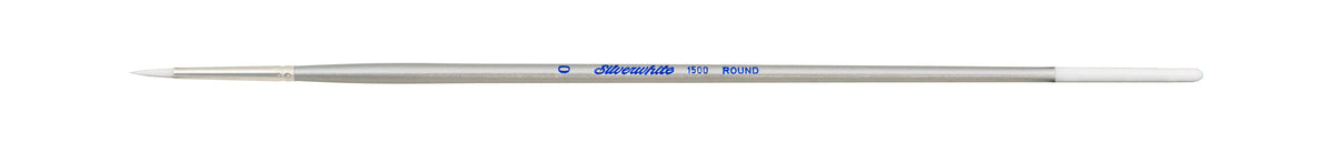 Silverwhite® Round Paintbrush | Long Handle | 1500 - Size 0