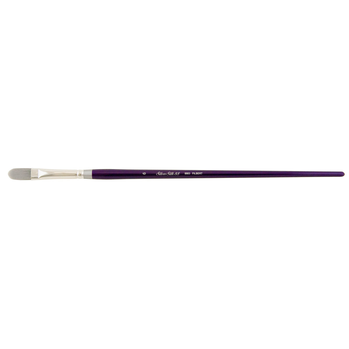 Silver Silk 88® Filbert Paintbrush | Long Handle | 8803 - Size 0
