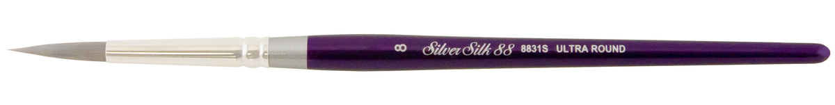 Silver Silk 88® Ultra Round Paintbrush | Short Handle | 8831S - Size 2