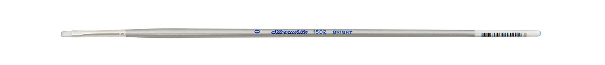 Silverwhite® Bright Paintbrush | Long Handle | 1502 - Size 0