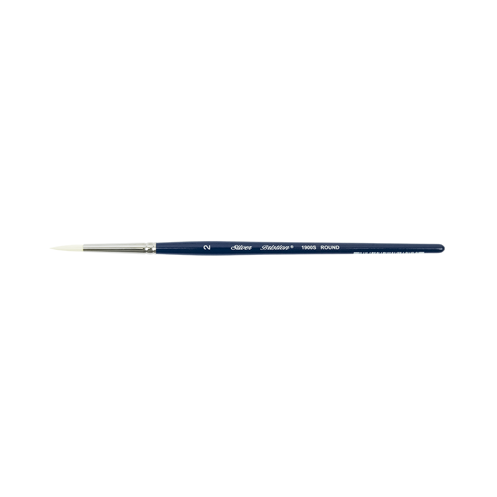 Bristlon® Round Paintbrush | Short Handle | 1900S - Size 00