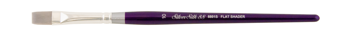Silver Silk 88® Flat Shader Paintbrush | Short Handle | 8801S - Size 4