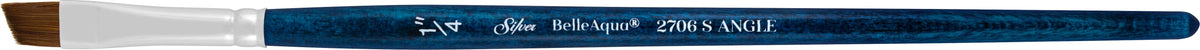 BelleAqua® Angle Paintbrush | Short Handle | 2706S - Size 1/4 In