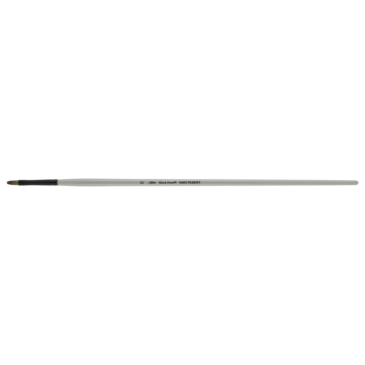 Black Pearl® Filbert Paintbrush | Long Handle | 6403 - Size 0