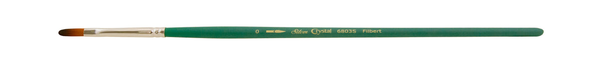 Crystal™ Filbert Paintbrush | Short Handle | 6803S - Size 0