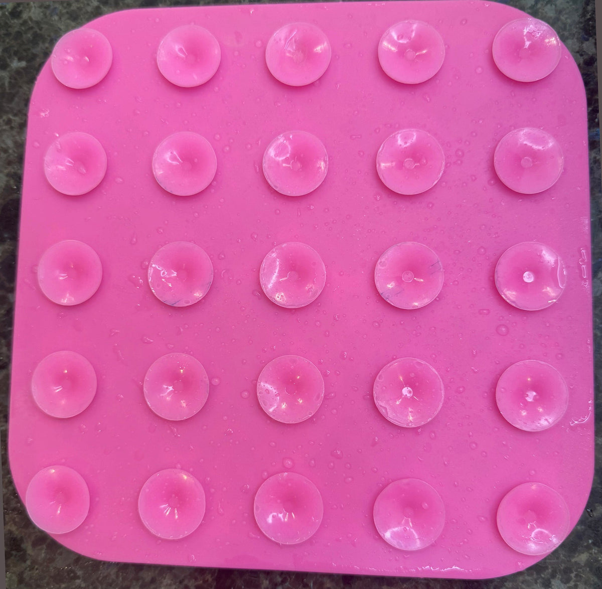 Silver Essentials | Brush Cleaning Mat - Rectangle • 1 Pk | 9010 - Pink