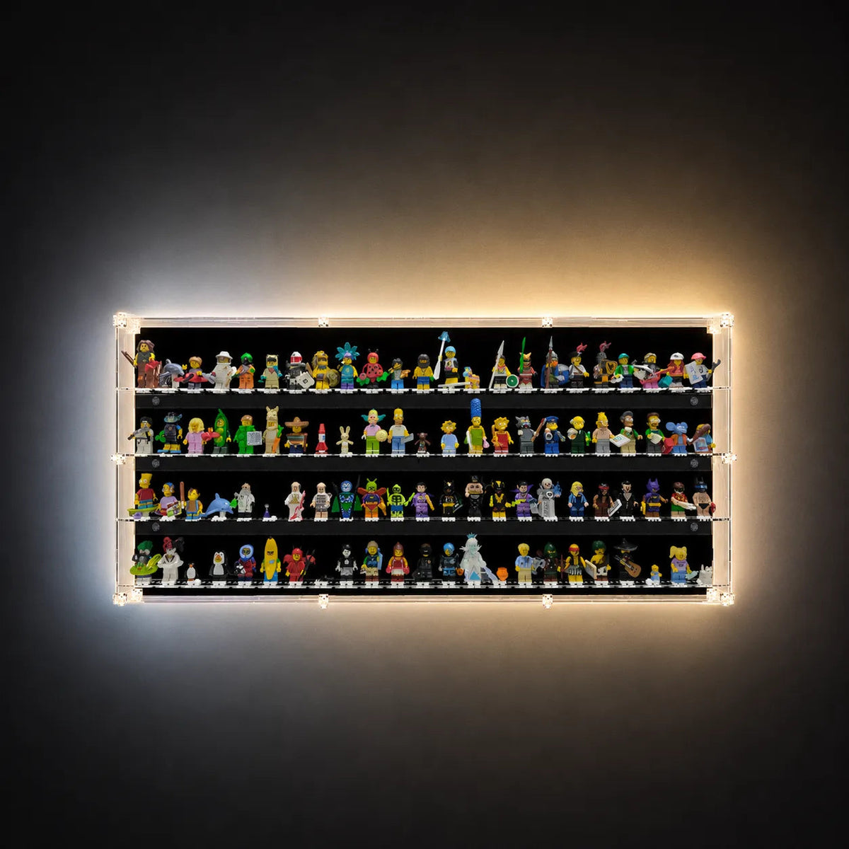 Wall Display Case for LEGO® Minifigures | 92-Minifigure