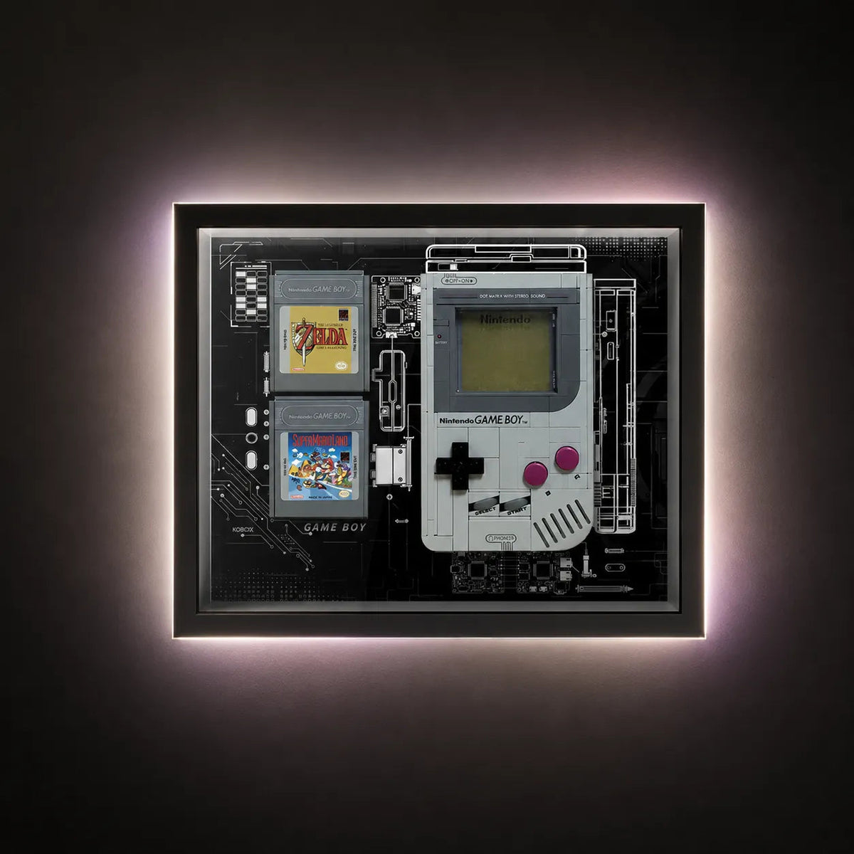 Wall Display Frame for LEGO® Super Mario™ Game Boy™ 72046 - Game Boy