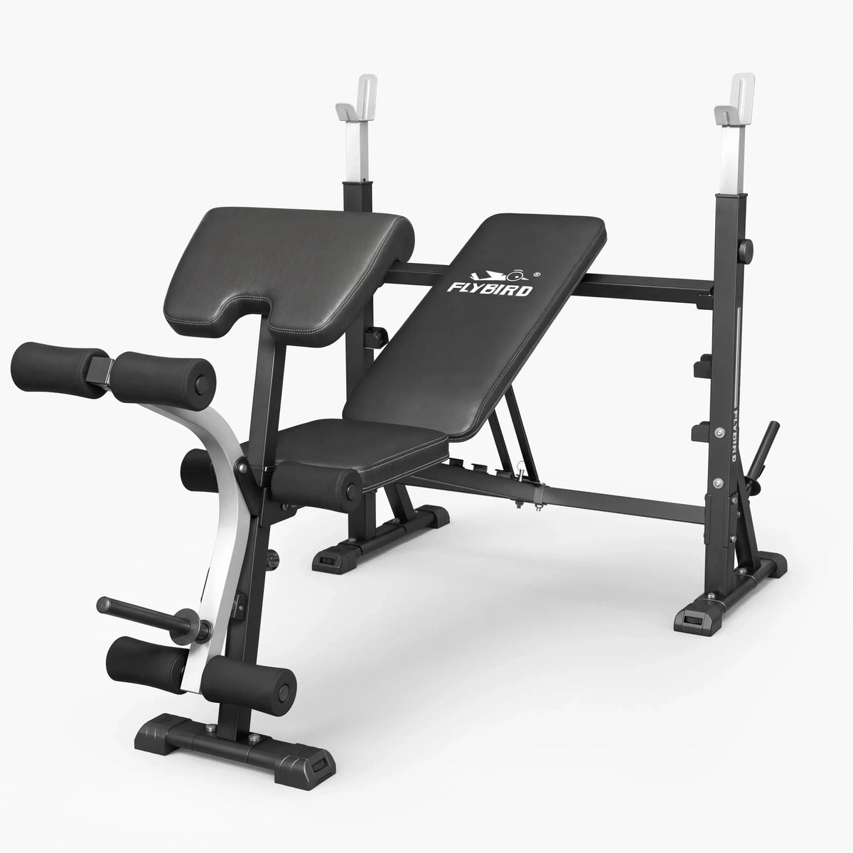 FED Fitness Flybird Series WB10 Olympic Adjustable Weight Bench With Leg Extension - 39In-Width