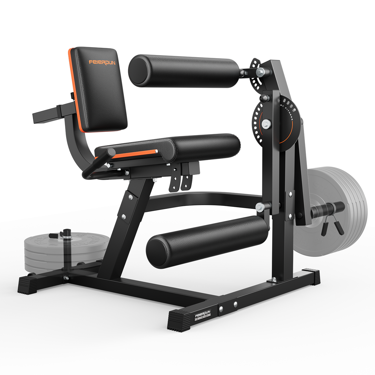 FED Fitness Feierdun Series LE1 4-in-1 Adjustable Leg Extension Curl Machine - Black