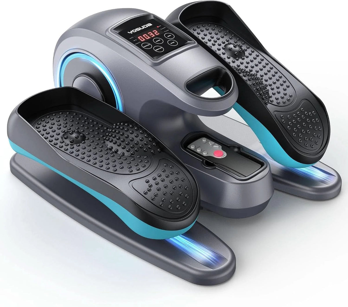 FED Fitness Yosuda Series ET1 Under-Desk Elliptical Trainer with Pre-Set Auto Modes - Blue gery