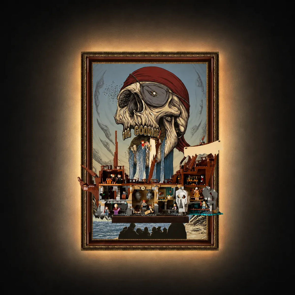Wall Display Frame for LEGO® Ideas The Goonies 21363 - A / Standard Display Edition