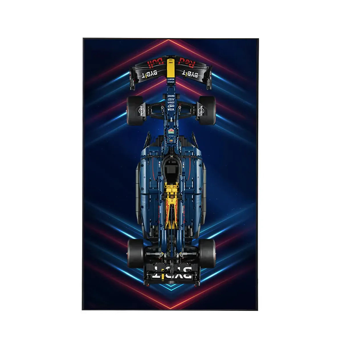 Wall Display Frame for LEGO® Oracle Red Bull Racing RB20 F1 Car 42206 | Neon Apex - RB20 / Standard Display Edition