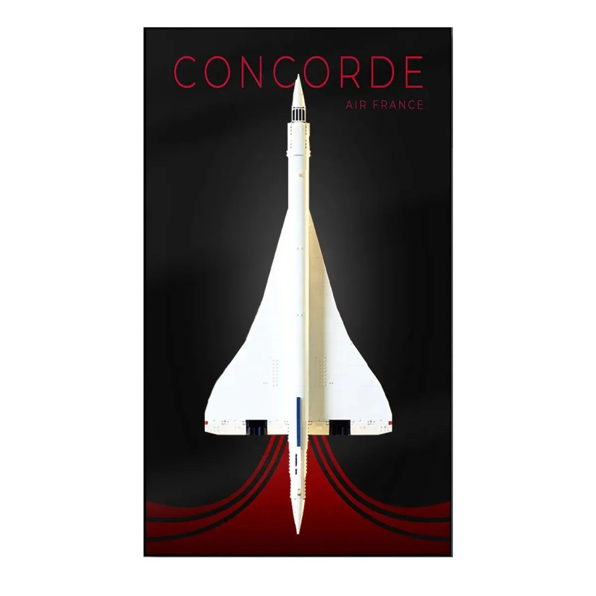 Wall Display Frame for LEGO® Icons Concorde 10318 – Style A - Concorde 10318 / Standard Display Edition