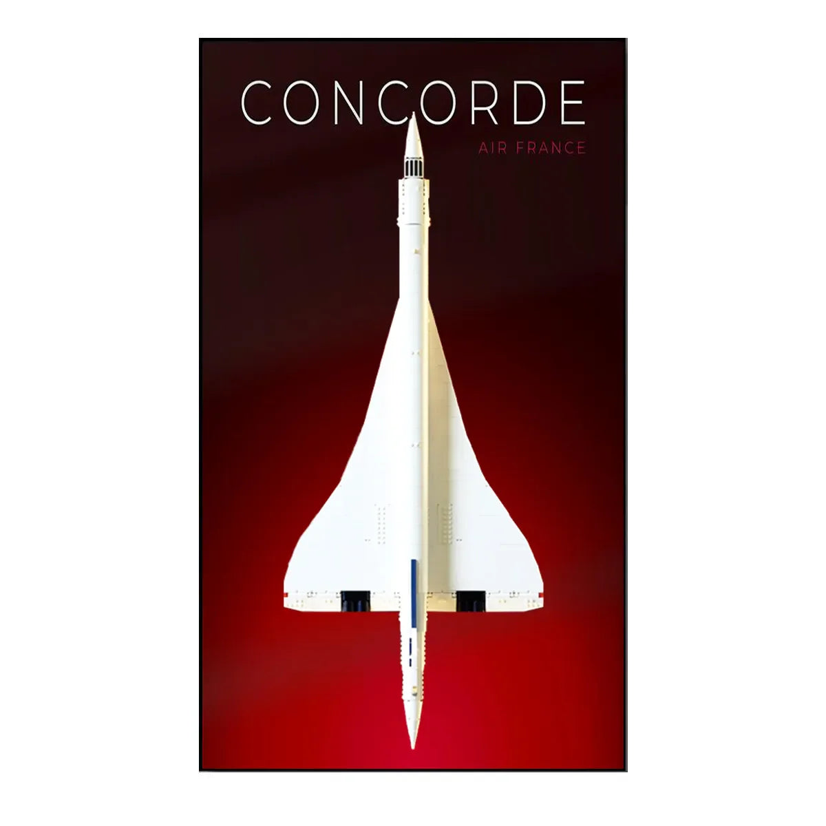 Premium Wall Mount Display Frame Compatible with LEGO® Icons Concorde 10318 - Concorde 10318 / Standard Display Edition