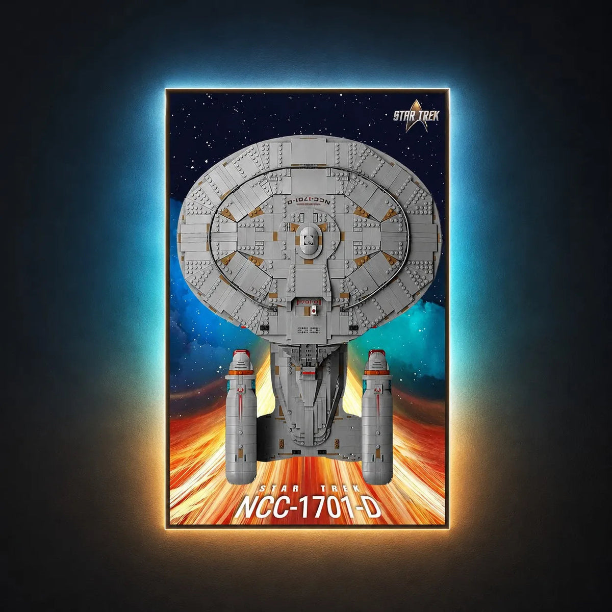 Wall Display Frame for LEGO® Icons Star Trek USS Enterprise NCC-1701-D™ 10356 - LEGO® USS Enterprise NCC-1701-D™ 10356 / A / Standard Display Edition