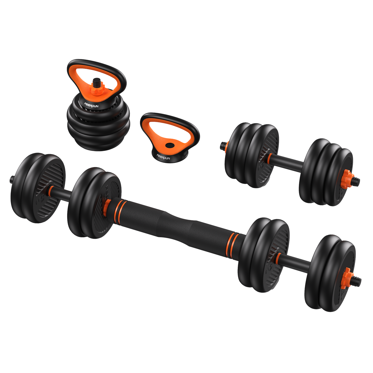FED Fitness Feierdun Series DS2 5 In 1 Adjustable Eco-Friendly Dumbbell Set - 20lbs