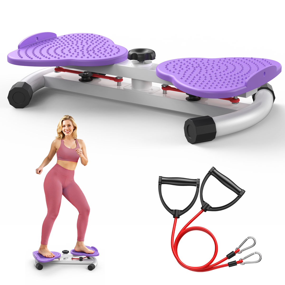 FED Fitness Feierdun Series TW1 Waist Twist Machine - Pink
