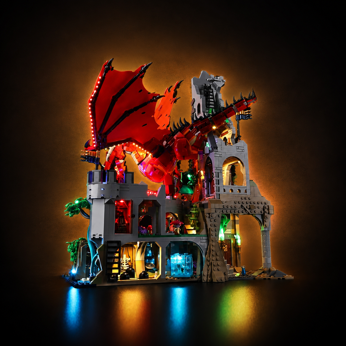 Light Kit For LEGO® Dungeons & Dragons: Red Dragon's Tale #21348 - Classic Version