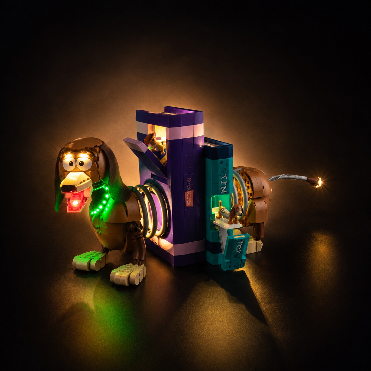 Light Kit Compatible with LEGO® Toy Story Slinky Dog Bookends Set 43301 - Touch Version