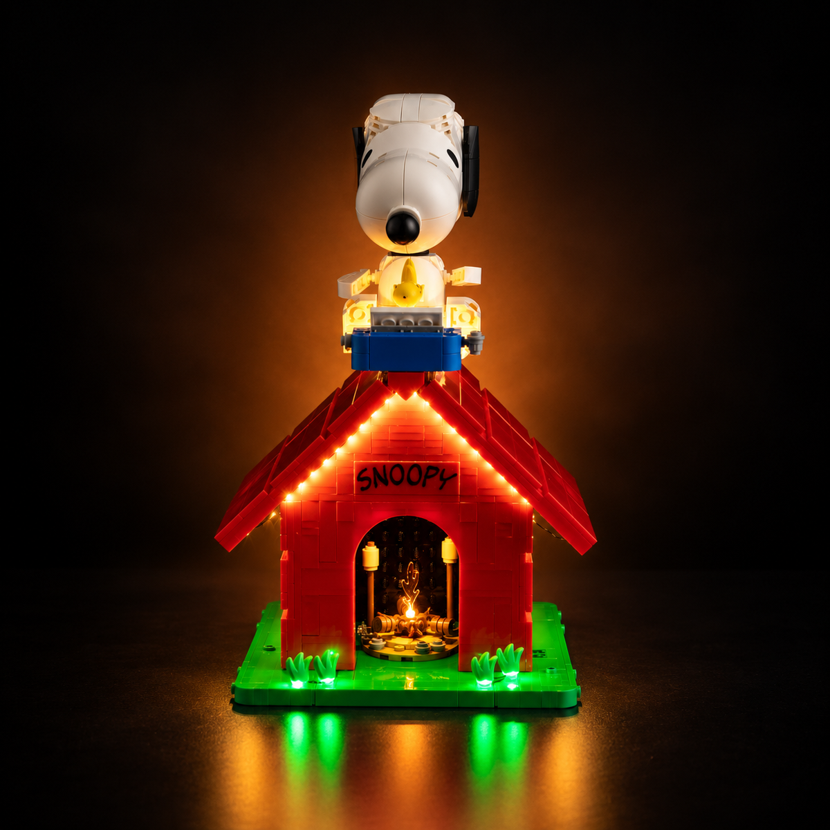 Light Kit Compatible with LEGO® Peanuts: Snoopy's Doghouse Set 21368 - Touch Version