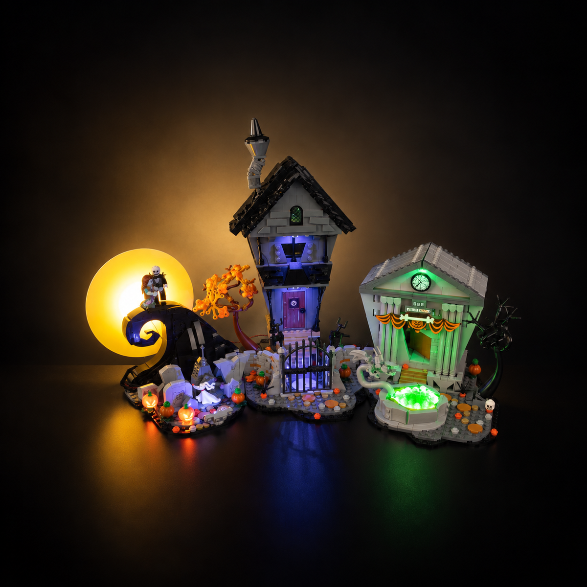 Light Kit Compatible with LEGO® Disney Tim Burton's The Nightmare Before Christmas Set 21351 - Touch Version