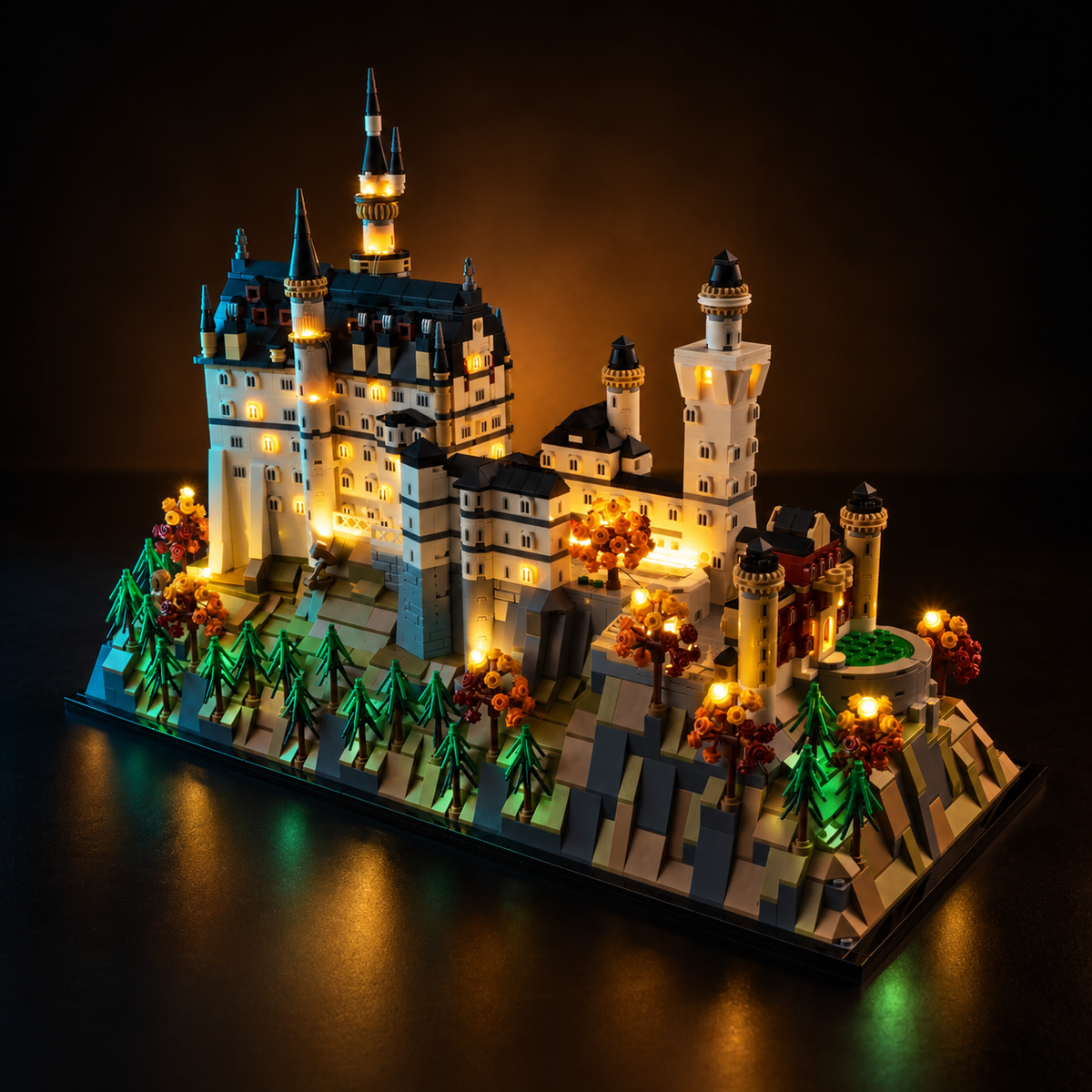 Light Kit Compatible with LEGO® Neuschwanstein Castle Set 21063 - Classic Version