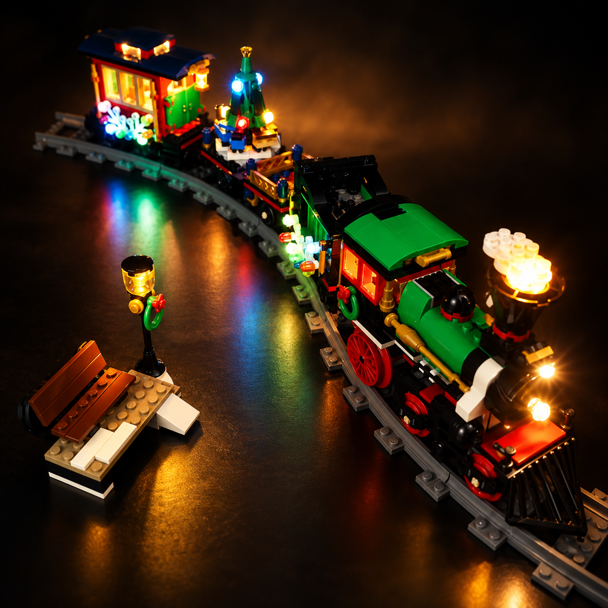 Light Kit Compatible with LEGO® Winter Holiday Train Set 10254 - Classic Version