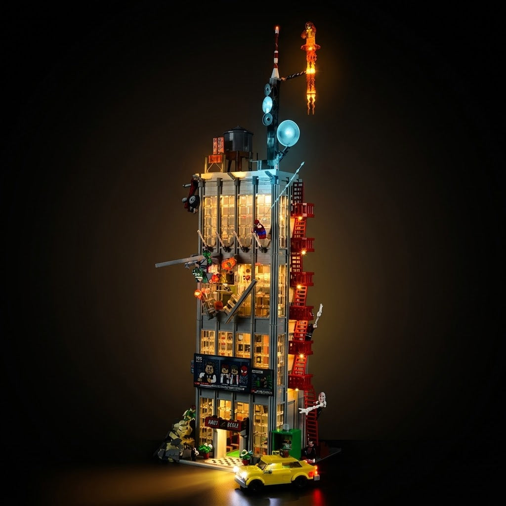 Light Kit Compatible with LEGO® Daily Bugle Set 76178 - Standard Version