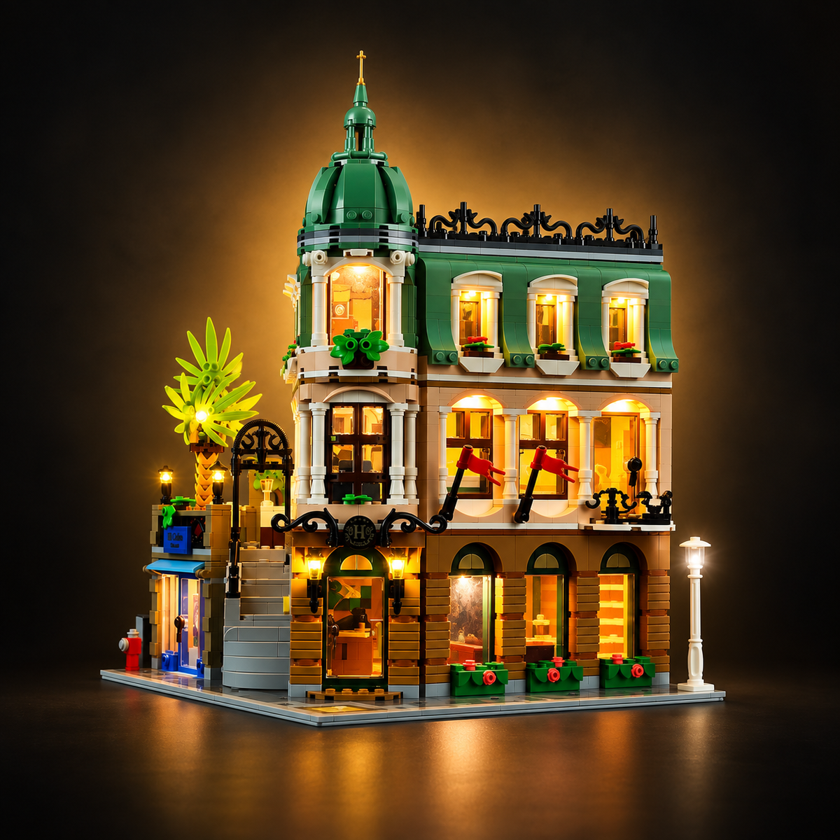 Light Kit Compatible with LEGO® Boutique Hotel Set 10297