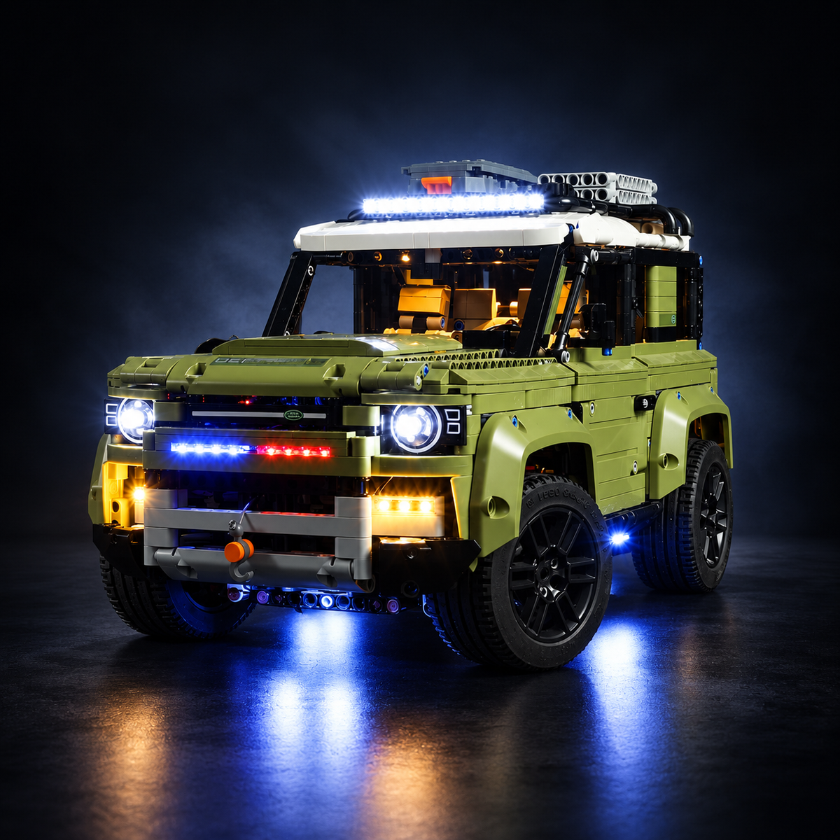 Light Kit Compatible with LEGO® Land Rover Defender Set 42110 - Standard Version