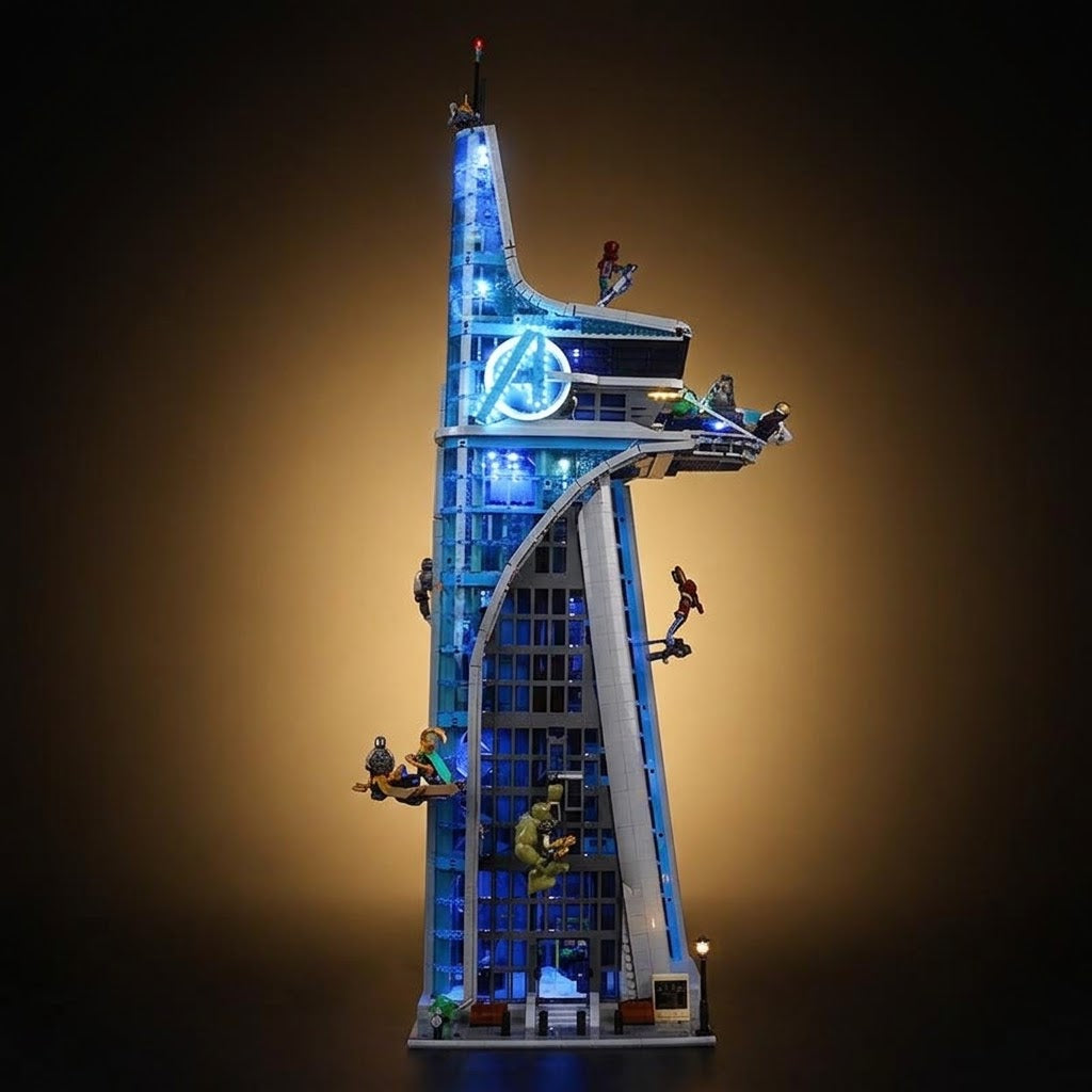 Light Kit Compatible with LEGO® Marvel Avengers™ Tower Set 76269 - Classic Version
