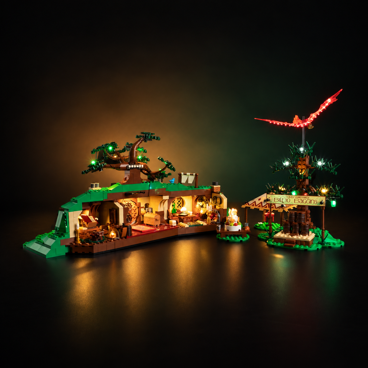 Light Kit Compatible with LEGO® The Lord of the Rings: The Shire™ Set 10354 - Classic Version