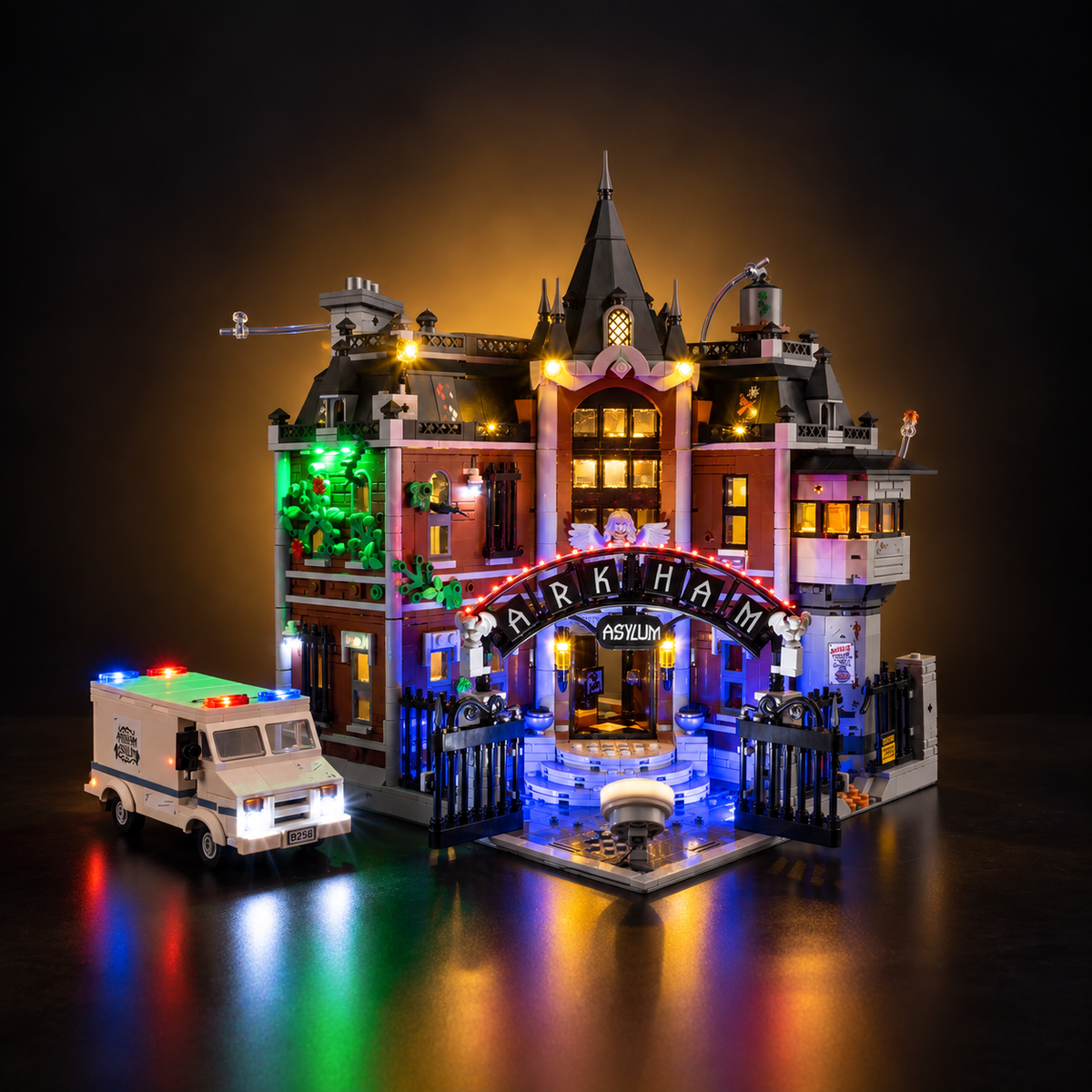 Light Kit Compatible with LEGO® Batman™ Arkham Asylum Set 76300 - Touch Version